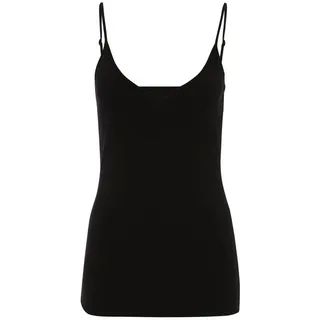 Vero Moda Damen Top VMMAXI My Soft V Singlet NOOS, Gr. 42 (Herstellergröße: XL), Schwarz