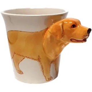Golden Retriever-Hund-e-Tasse 3d Tier Tasse-3d-mit-Hund-emotiv Hunde-kopf-bild