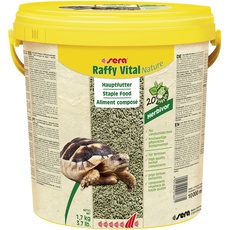 sera Raffy Vital Nature 10 L (1,7 kg) - Schmackhafte Kräutervielfalt für herbivore Reptilien, Landschildkröten Futter