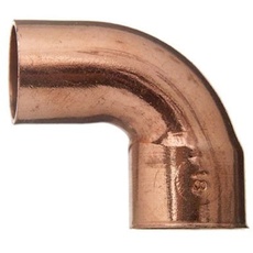 Bild von Löt-Winkel 90 Grad, Kupfer, 1 Muffe, A 18 mm, 10/1 Stück, T569218