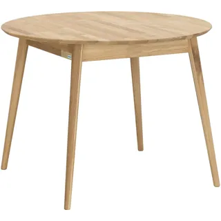 Livetastic Esstisch , Wildeiche , Holz , Wildeiche , massiv , rund , konisch , 100x75x100 cm , ausziehbar, gastro- und objekttauglich , Holzmöbel, Holztische, Esstische Holz, Massivholztische