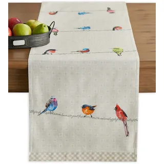 Maison d'Hermine Tischläufer, 100 % Baumwolle, einlagig, 150 cm lang, für Zuhause, Küche, Esszimmer, Party, Hochzeit, Brautparty, Muttertagsgeschenke (50 cm x 150 cm)