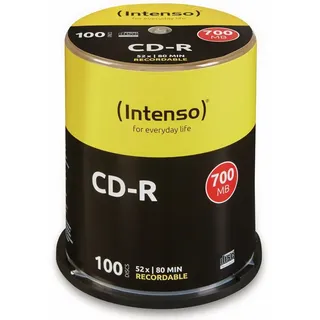 Intenso CD-R Cake Box 80MIN/700MB 100 x), Optischer Datenträger