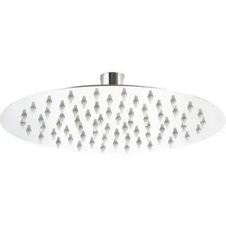 Wiltec Regendusche Duschkopf Rund 20cm Edelstahl Kopfbrause Rainshower Brausekopf - Silber