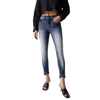 SALSA JEANS Secret Glamour Push In Cropped Premium Jeans - Blue - 30 - 30