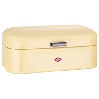Wesco Grandy Brotkasten in der Farbe mandel, pulverbeschichtetes Stahlblech, Lüftungslöcher und stabiler Handgriff