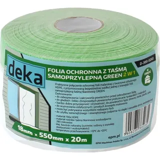 Schutzfolie Mit Grünem Klebeband Für Den Aussenbereich 55 Cm × 20 M – D-300-0260 - Grün