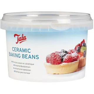 Tala Backperlen Keramik 700 g – Blindbacken Gewichte wiederverwendbar für Tarteform, Quiche und Kuchenböden, hitzebeständig, langlebig und gleichmäßige Backergebnisse