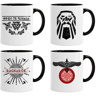 Wikinger Tasse| Wikinger Set 05| Kaffee säuft Kaffee-Becher Geschenk Geschenkidee für alte Männer Papa Opa Kaffeetasse Wikinger-Motiv Tasse mit Spruch | Kaffeetasse | Kaffeetasse | tassen