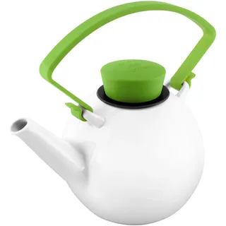 QDO Teekanne mit Clip-Griff, Porzellan, Grün
