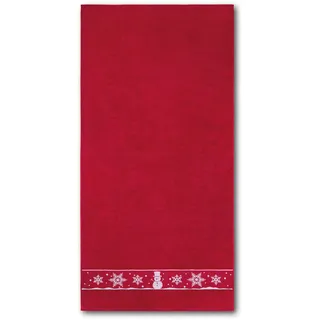 Dyckhoff Duschtuch »Schneemann« Made in Germany, rot