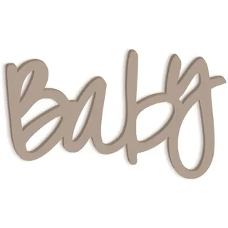 Declea Holz-Schriftzug zum Aufhängen für Kinder Kids Baby, Wanddekoration aus Holz für das Kinderzimmer oder Kinder, Dekoration aus Holz, Design