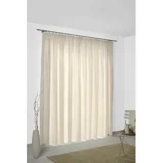 Vorhang WIRTH "ILSENBURG" Gr. 2, beige (creme), B:135cm H:175cm, Jacquard, Polyacryl, Polyester, Gardinen, Vorhang