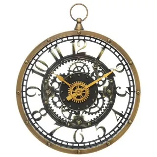 Atmosphera Wanduhr 27 cm Zwickelform braun