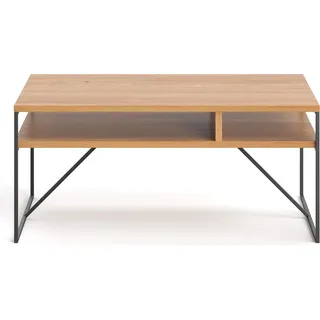 Holden-Couchtisch mit Metallbeinen 100 cm, Eiche, Skandinavisch - Braun