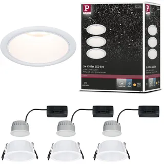 Paulmann Coin 3er Set 3x6W rund Weiß
