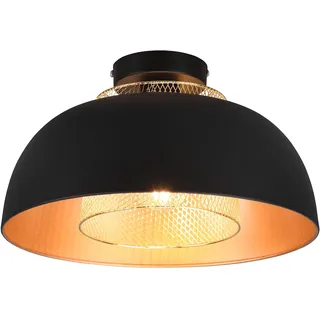 Trio Punch 1 rund schwarz matt/goldfarbig