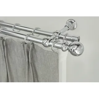 GARESA Vorhangstange Andrea 2-läufig Ø 20 mm 250 cm Grau