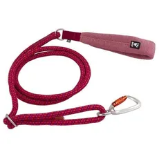 Hurtta Adjustable rope leash ECO beetroot 120-180cm/11mm