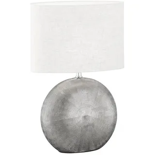 Fischer & Honsel Tischleuchte Tobse Silberfarben Antik