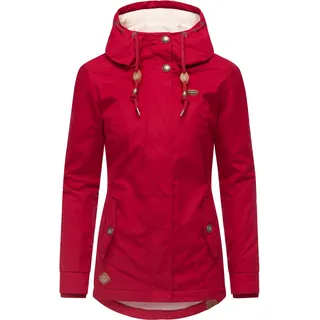 Winterjacke RAGWEAR "Winterjacke Monade", Damen, Gr. M, rot (dunkelrot25), Obermaterial: 65% Polyester PES. 35% Baumwolle CO.  Obermaterial: Futter: 100% Polyester PES. 100% Polyester PES., Jacken Winterjacke