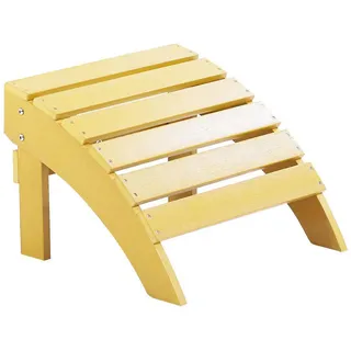 Beliani Fußhocker 43 x 50 x 34 cm gelb