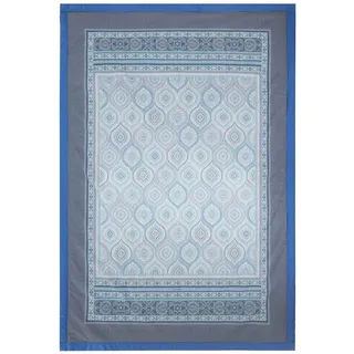 BASSETTI Hanbury Plaid aus 100% Baumwolle in der Farbe Azzurro C1, Maße: 135x190 cm - 9330115