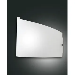 FABAS LUCE Design Wand Leuchte Lampe Moa 1flg. E27 3249-21-102 Glas weiß