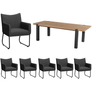 Hartman/CLEMENTO Esmee/Lyon Gartenmöbel-Set 7tlg