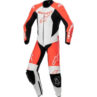 Alpinestars Gp Plus V2, Lederkombi 1tlg. Kinder - Neon-Rot/Weiß/Schwarz - 120