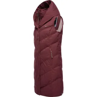 Steppweste RAGWEAR "Steppweste Natalka Vest", Damen, Gr. XL, rot (wine rot), Obermaterial: 100% Polyester PES.  Futter: 100% Polyester PES. 100% Polyester PES., Westen Steppweste