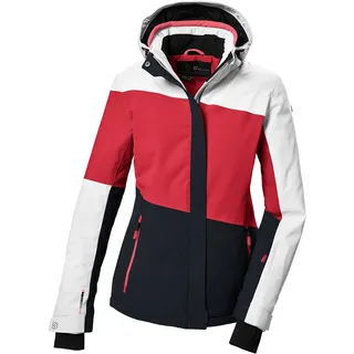 KILLTEC Damen Skijacke/Funktionsjacke mit abzippbarer Kapuze und Schneefang KSW 67 WMN SKI JCKT, modern red, 36,