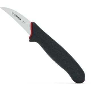 Giesser seit 1776 - Made in Germany - Tourniermesser 6 cm PrimeLine, schwarz, rostfrei, spülmaschinenfest, scharfes Schälmesser rutschfest