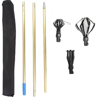 Lampenwechsler für hohe Deckenlampen, Ti-Legierung, Verlängerungsstange mit Körben