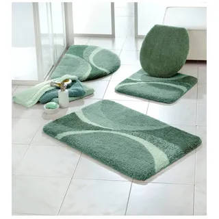 Badematte GRUND Gr. 6, grün (jadegrün), WC-Deckelbezug (47cm x 50cm), 1 Stk., Badematten, Badematte