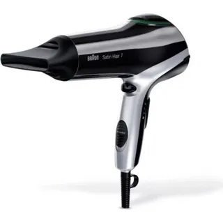 BRHD710E Satin Hair 7 Iontec Haartrockner - Schwarz, Silber