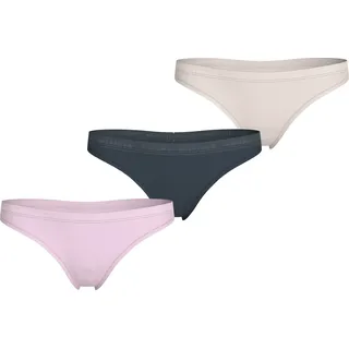 Tommy Hilfiger Underwear Slip »3P THONG (EXT SIZES)« Packung, 3er, 3 Stk. mit Logobund, pink