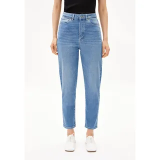 MAIRAA | Mom Jeans recycelter Baumwoll Mix Comfort Stretch - blau (26-34)