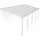 Terrassenüberdachung Olympia 295 x 860 cm weiß