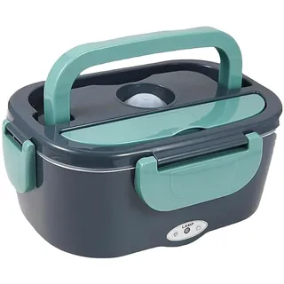 Namvo Elektrische Lunchbox, 3-in-1-Lebensmittelwärmer, Isolator, 1,5 l, herausnehmbarer Behälter aus lebensmittelechtem Edelstahl, tragbar, geeignet für Büro, Schule und Zuhause, 220 V