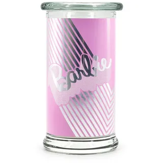 Duftkerze Barbie , Pink , Naturmaterialen, Glas, Textil , 18.1 cm , Dekoration, Kerzen & Kerzenhalter, Duftkerzen