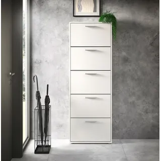 HBZ Sam Schuhkipper 59 x 169 x 17 cm weiß / weiß matt