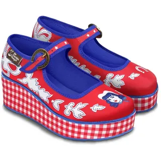 Hot Chocolate Design Chocolaticas Cowgirl Mary Jane Plattform für Frauen Mehrfarbig HCD 37