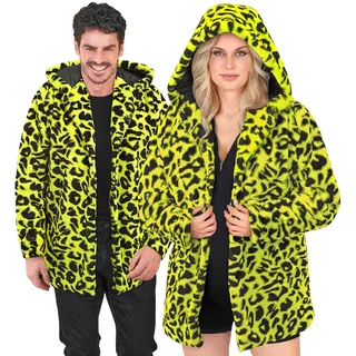 W WIDMANN MILANO Party Fashion - Kunstfell Mantel mit Leo Print
