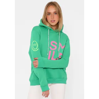 Zwillingsherz Alissa Hoodie Neon-Details Grün S/M