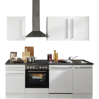 BASIC by Balculina Küchenzeile Jazz 220 cm weiß