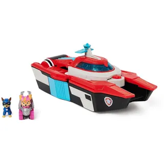PAW PATROL: Der Mighty Kinofilm, Pup Squad Mini Marine Hauptquartier Spielset mit Skye Spielzeugauto und Chase Spielfigur, Spielzeug geeignet für Kinder ab 3 Jahren