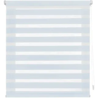 Decorblind | Doppellagiges Rollo ohne Werkzeug und ohne Bohren, Maße: Breite 140 x Länge 180 cm, Maße Stoff: 137 x 175 cm, für Nacht und Tag, himmelblau, Jalousie für Fenster