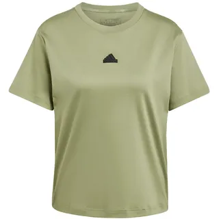 adidas Signature Graphic Print T-Shirt Tent Green XS