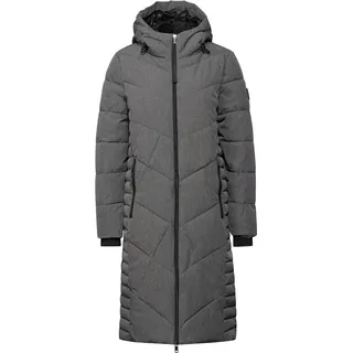 STREET ONE Damen A201970 Lange Teflon-Jacke, Frost Grey Melange, 42